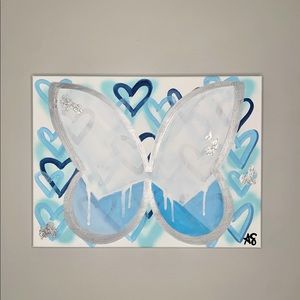 Trendy butterfly painting